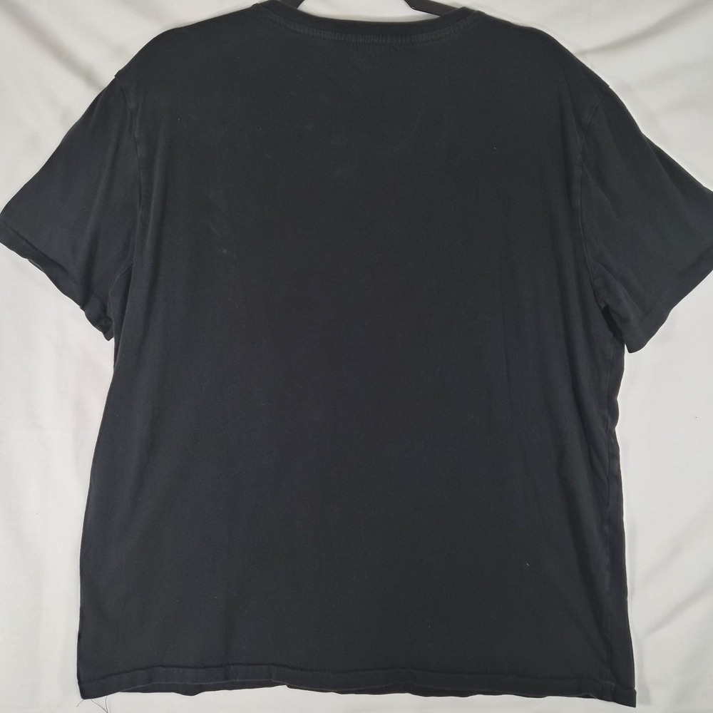 Polo Ralph Lauren T Shirt Mens XL Black V‎ Neck Red Pony Logo Classic Casual - Picture 2 of 7